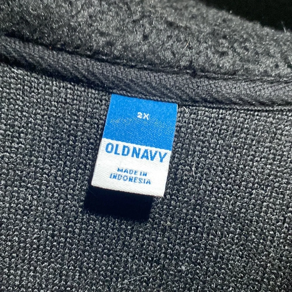 Black Sherpa quarter zip sweater with front pocket - Picture 7 of 7
